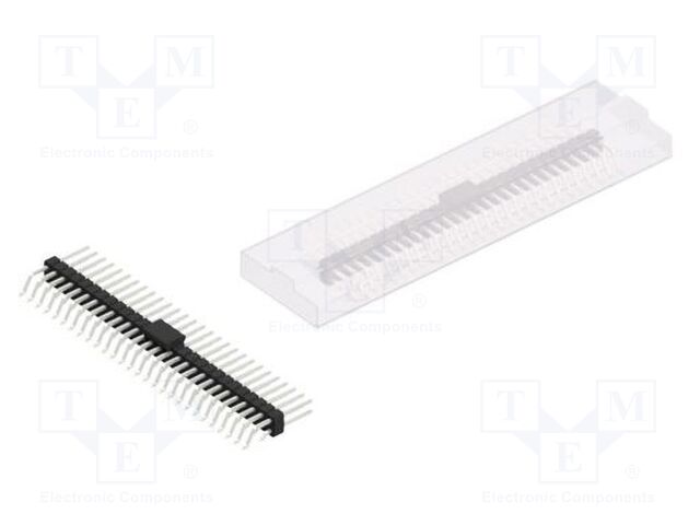 Connector: pin strips; pin header; male; PIN: 56; 2.54mm; SMT; 2x28