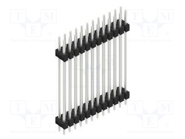 Connector: pin strips; pin header; male; PIN: 24; 2.54mm; THT; 2x12