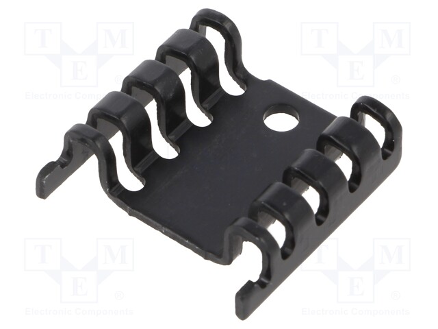 Heatsink: moulded; TO220; black; L: 7mm; W: 24mm; H: 20mm; 21K/W