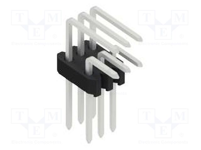 Connector: pin strips; pin header; male; PIN: 6; 1.27mm; THT; 2x3