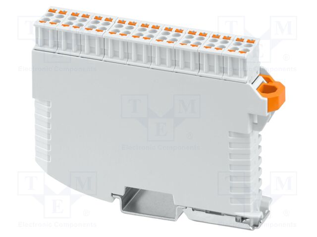 Enclosure: for DIN rail mounting; Y: 113.3mm; X: 18.9mm; Z: 76.5mm