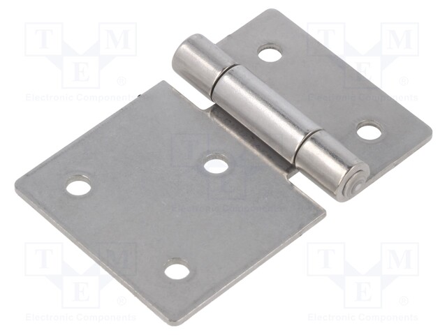 Hinge; Width: 75mm; stainless steel; H: 50mm