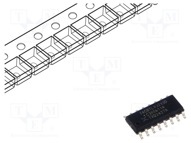 IC: digital; demultiplexer,multiplexer; SMD; SO16; 2.3÷3.6VDC
