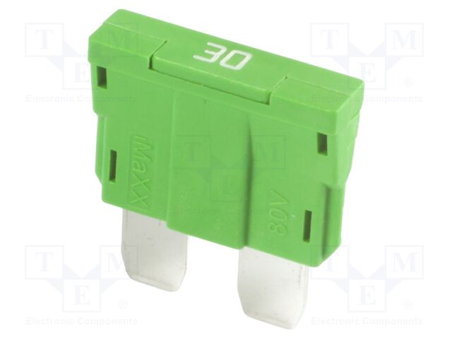 Fuse: fuse; 30A; 80VDC; automotive; 19mm; 19x5.1x20mm
