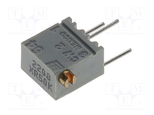 Potentiometer: mounting; -65÷150°C; 64; THT; H: 6.86mm; ±10%; 50kΩ