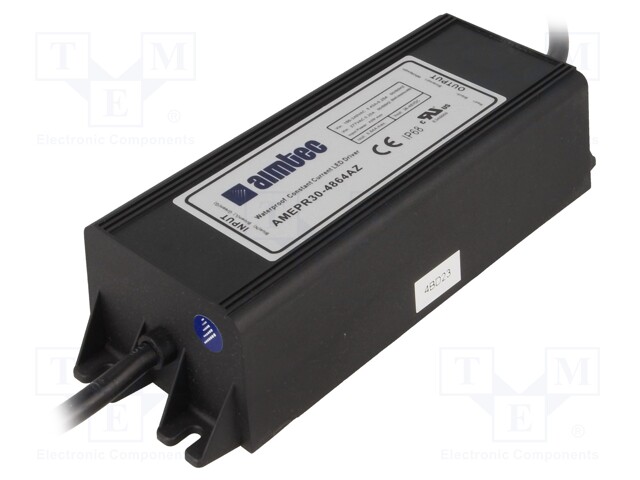 Power supply: switched-mode; LED; 30.7W; 36÷48VDC; 0.64A; IP68
