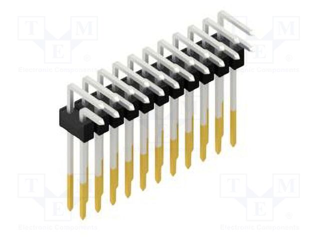 Connector: pin strips; pin header; male; PIN: 22; 2.54mm; THT; 2x11