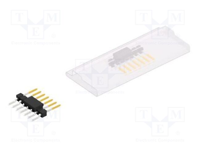 Connector: pin strips; pin header; male; PIN: 7; 2.54mm; SMT; 1x7