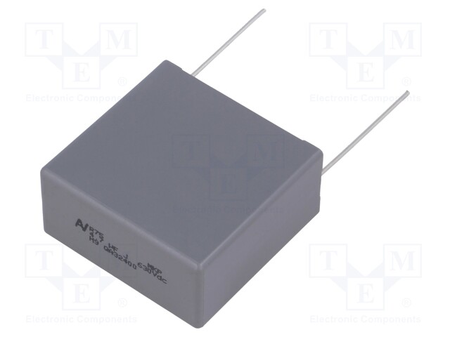 Capacitor: polypropylene; 4.7uF; 37.5mm; ±5%; 41.5x20x40mm; 90V/μs