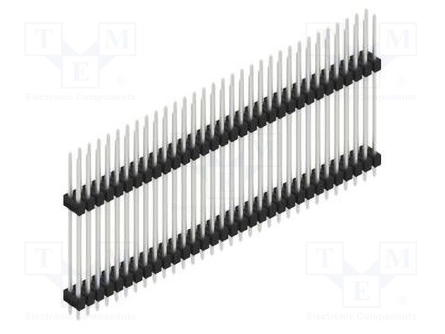 Connector: pin strips; pin header; male; PIN: 64; 2.54mm; THT; 2x32