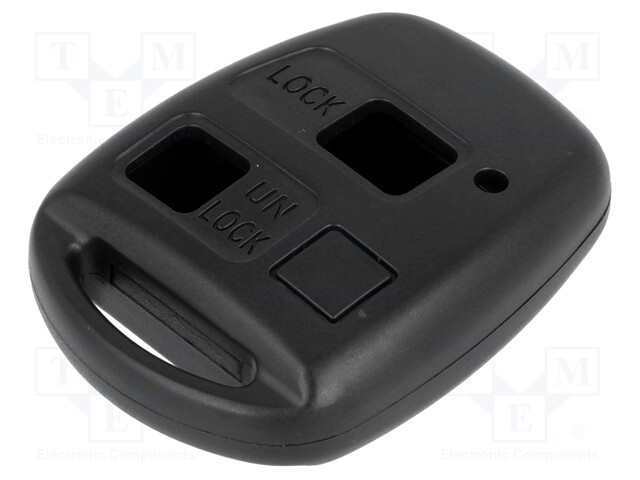 Enclosure: for remote controller; plastic; black; Toyota