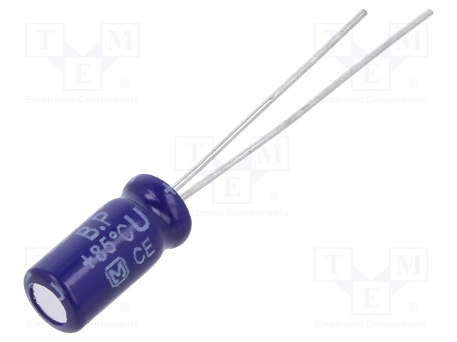 Capacitor: electrolytic; bipolar; THT; 2.2uF; 50VDC; Ø5x11mm; ±20%