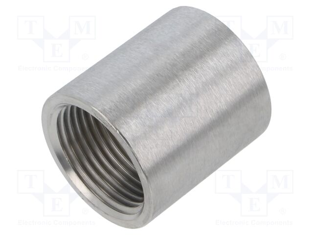 Long,round,female-female; max.10.5bar; 1.4408 stainless steel
