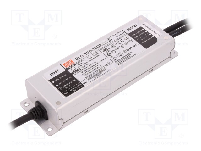Power supply: switched-mode; LED; 95.76W; 36VDC; 2.66A; 100÷305VAC