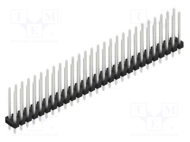 Connector: pin strips; pin header; male; PIN: 54; 2.54mm; THT; 2x27