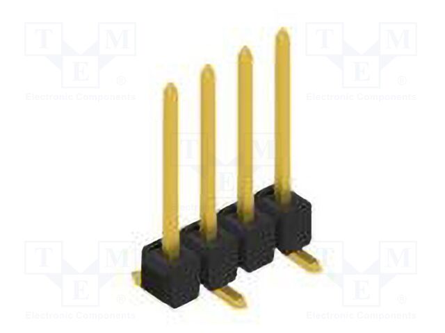 Connector: pin strips; pin header; male; PIN: 4; 2.54mm; SMT; 1x4