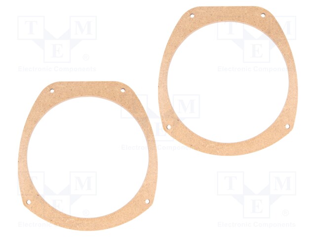 Spacer ring; MDF; 165mm; Land Rover; impregnated,varnished