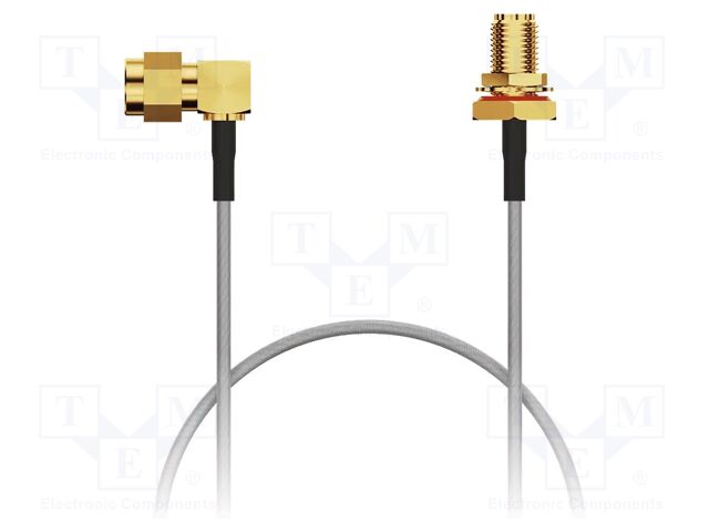 Cable; SMA male,SMA female; brown; -40÷125°C; 0÷3GHz; 200mm; 50Ω