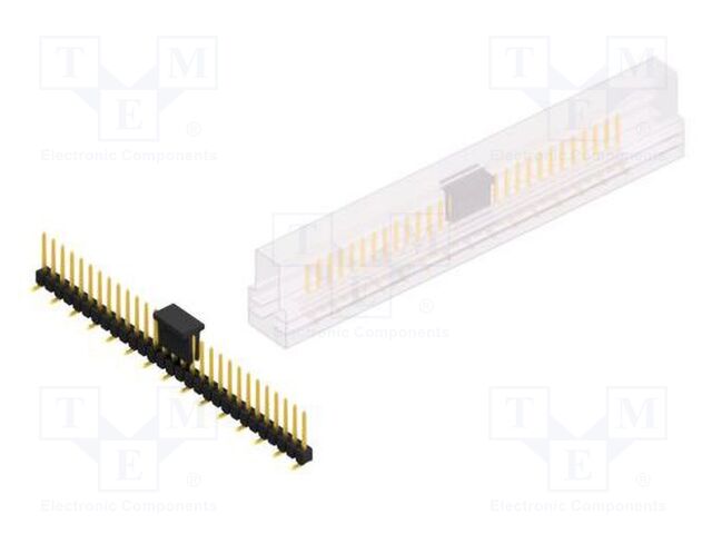 Connector: pin strips; pin header; male; PIN: 29; 2.54mm; SMT; 1x29
