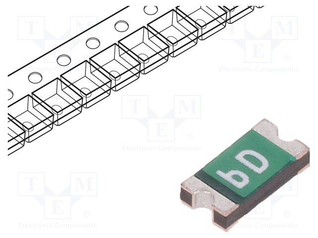 Fuse: PTC polymer; 100mA; Imax: 10A; Case: 1206; 0ZCJ