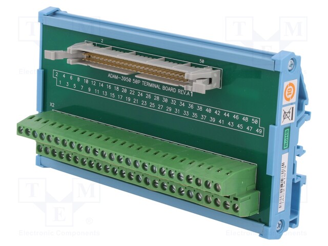 Industrial module: terminal block; Mounting: DIN; FLAT-50