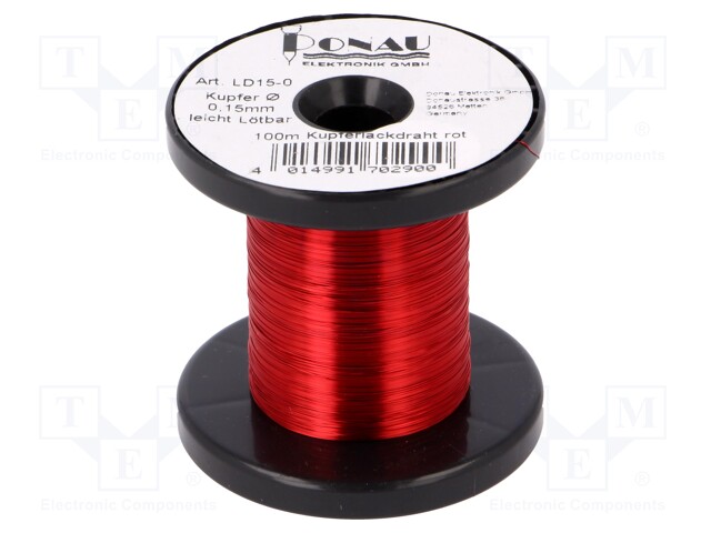Silver plated copper wires; 0.15mm; 100m; Core: Cu,silver plated