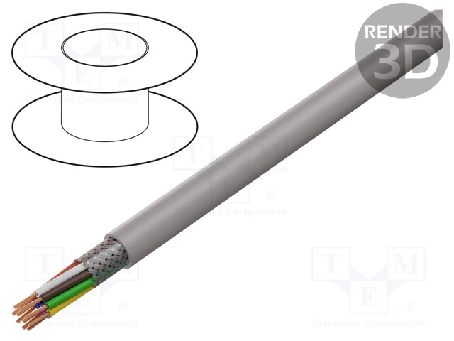 Wire; UNITRONIC® LiHCH; 10x0,34mm2; tinned copper braid; 60V
