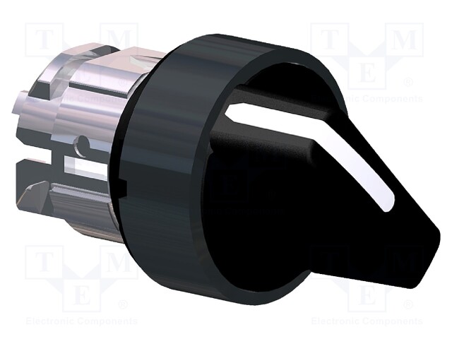 Switch: rotary; Stabl.pos: 2; 22mm; black; Illumin: none; IP66; Pos: 2