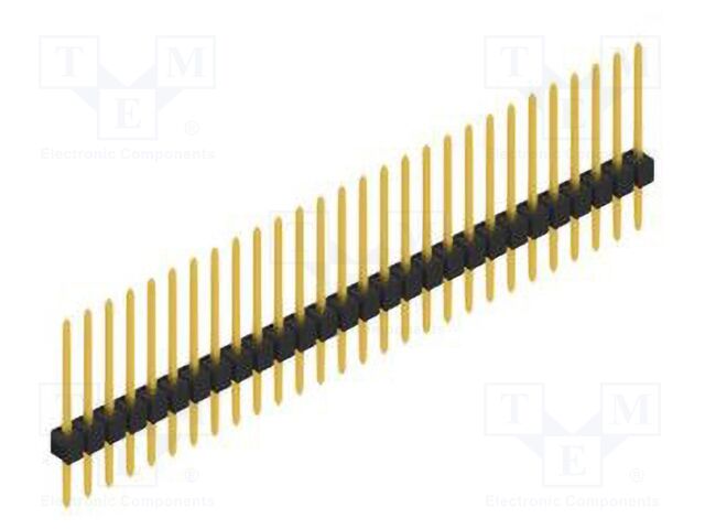 Connector: pin strips; pin header; male; PIN: 28; 2.54mm; THT; 1x28