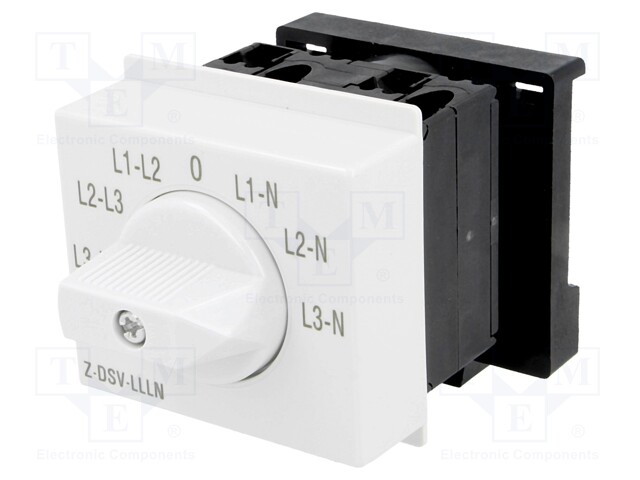 Module: rotary switch; 20A; Mounting: DIN; IP20; 250VAC; 52x65x60mm