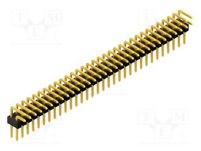 Connector: pin strips; pin header; male; PIN: 64; 2.54mm; THT; 2x32