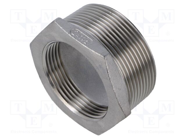 Male-female,reductive; max.10.5bar; 1.4408 stainless steel