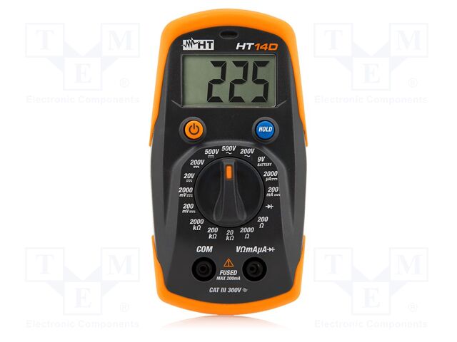 Digital multimeter; LCD; 3,5 digit; VDC: 200mV,2V,20V,200V,500V