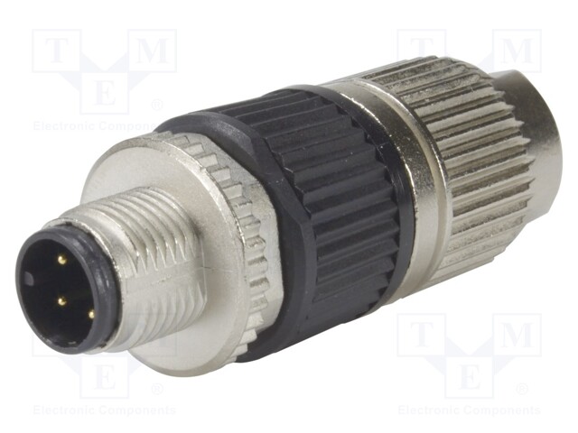 Circular Connector w. Harax M12 L 3P M