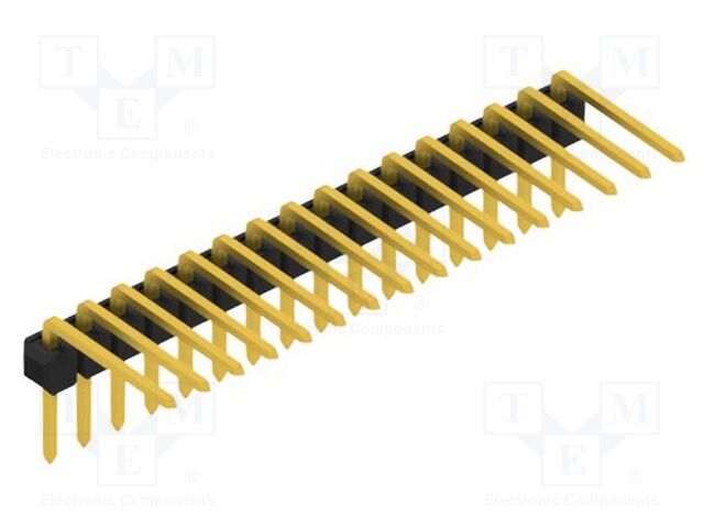 Connector: pin strips; pin header; male; PIN: 16; 2.54mm; THT; 1x16