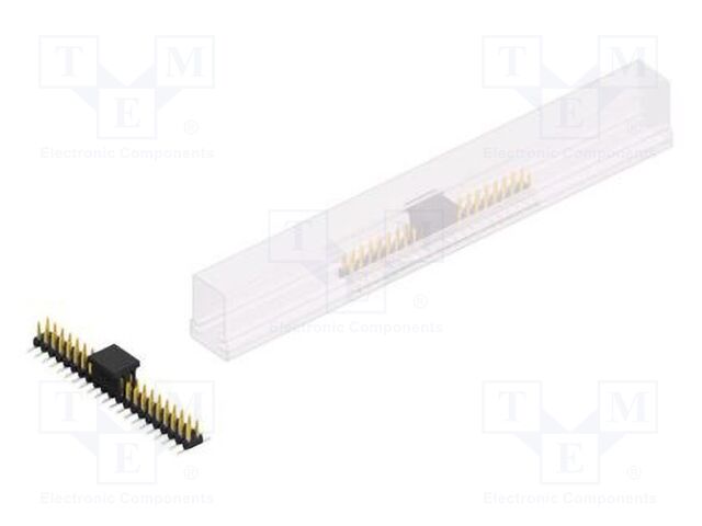 Connector: pin strips; pin header; male; PIN: 42; 2mm; SMT; 2x21