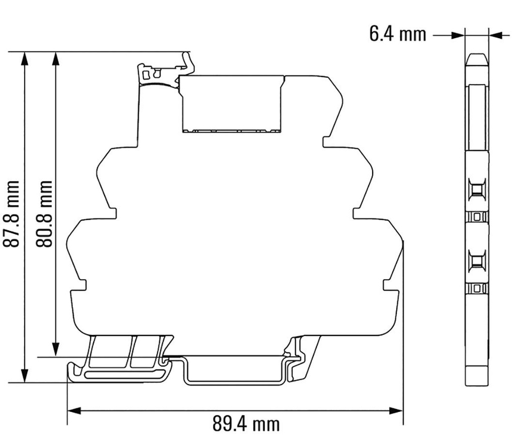 Relay: interface; SPDT; Ucntrl: 5VDC; 6A; DIN; Variant: Relay set