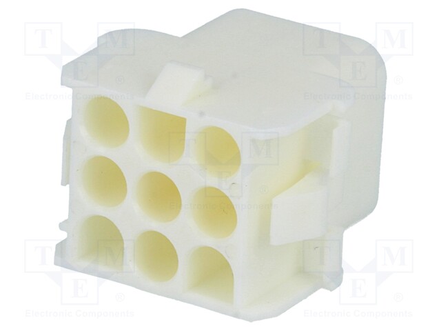 Plug/socket; wire-wire; male/female; MLX; 6.35mm; PIN: 9; UL94V-0