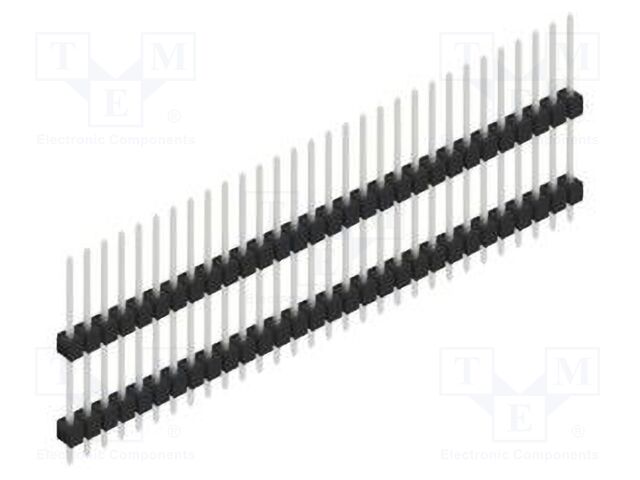 Connector: pin strips; pin header; male; PIN: 30; 2.54mm; THT; 1x30