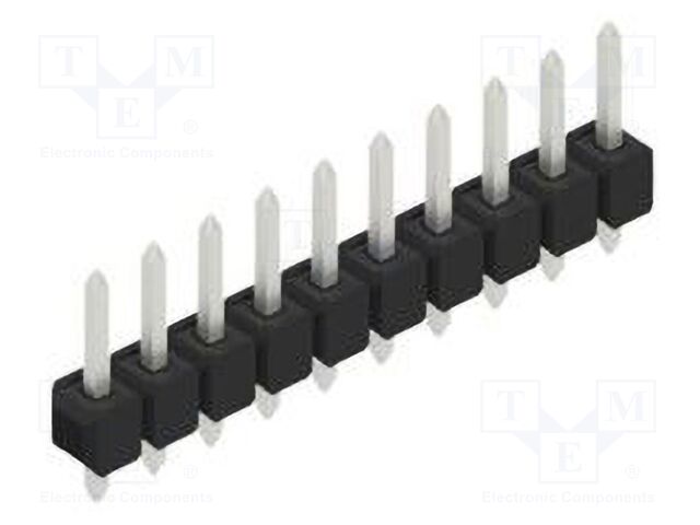 Connector: pin strips; pin header; male; PIN: 10; 2.54mm; THT; 1x10