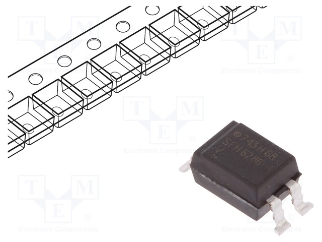 Optocoupler; SMD; Channels: 1; Out: transistor; Uinsul: 5.3kV