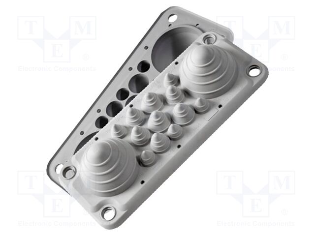 Multigate grommet; Holes no: 14; elastomer thermoplastic TPE