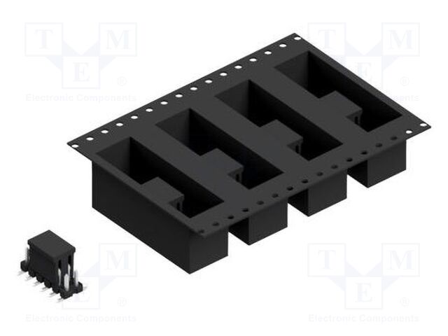 Connector: pin strips; pin header; male; PIN: 12; 2.54mm; SMT; 2x6