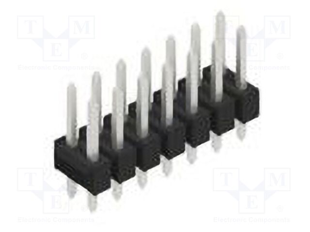 Connector: pin strips; pin header; male; PIN: 14; 2.54mm; THT; 2x7