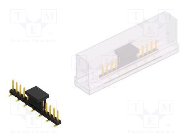 Connector: pin strips; pin header; male; PIN: 13; 2mm; SMT; 1x13