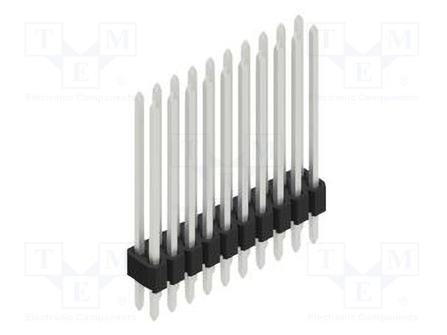 Connector: pin strips; pin header; male; PIN: 20; 1.27mm; THT; 2x10
