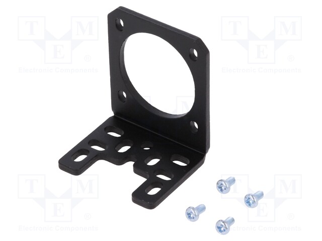 Bracket; black; Pcs: 1; bracket,mounting screws