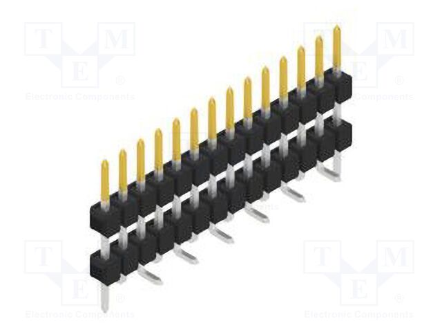 Connector: pin strips; pin header; male; PIN: 14; 2.54mm; SMT; 1x14
