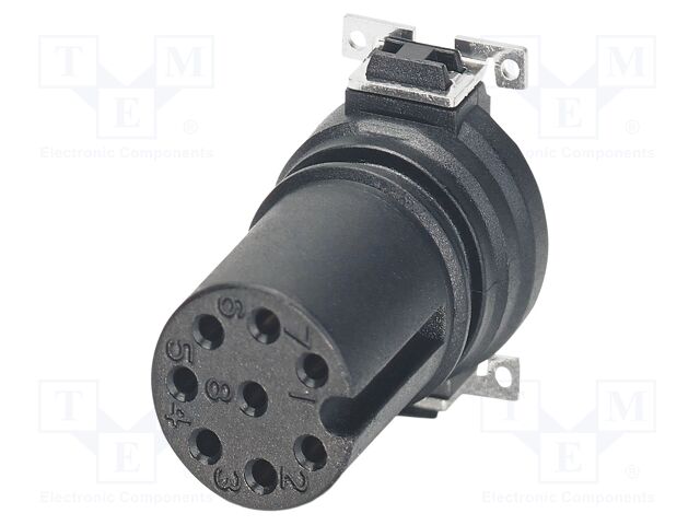 Connector: M12; contact insert; PIN: 8; 30V; straight; SMT; A code