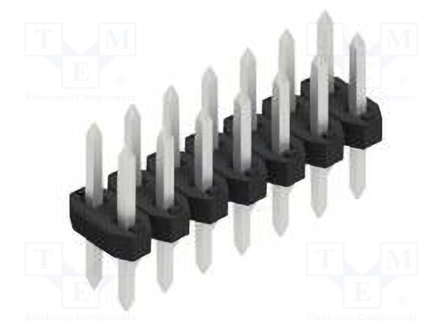 Connector: pin strips; pin header; male; PIN: 14; 2mm; THT; 2x7; 100V